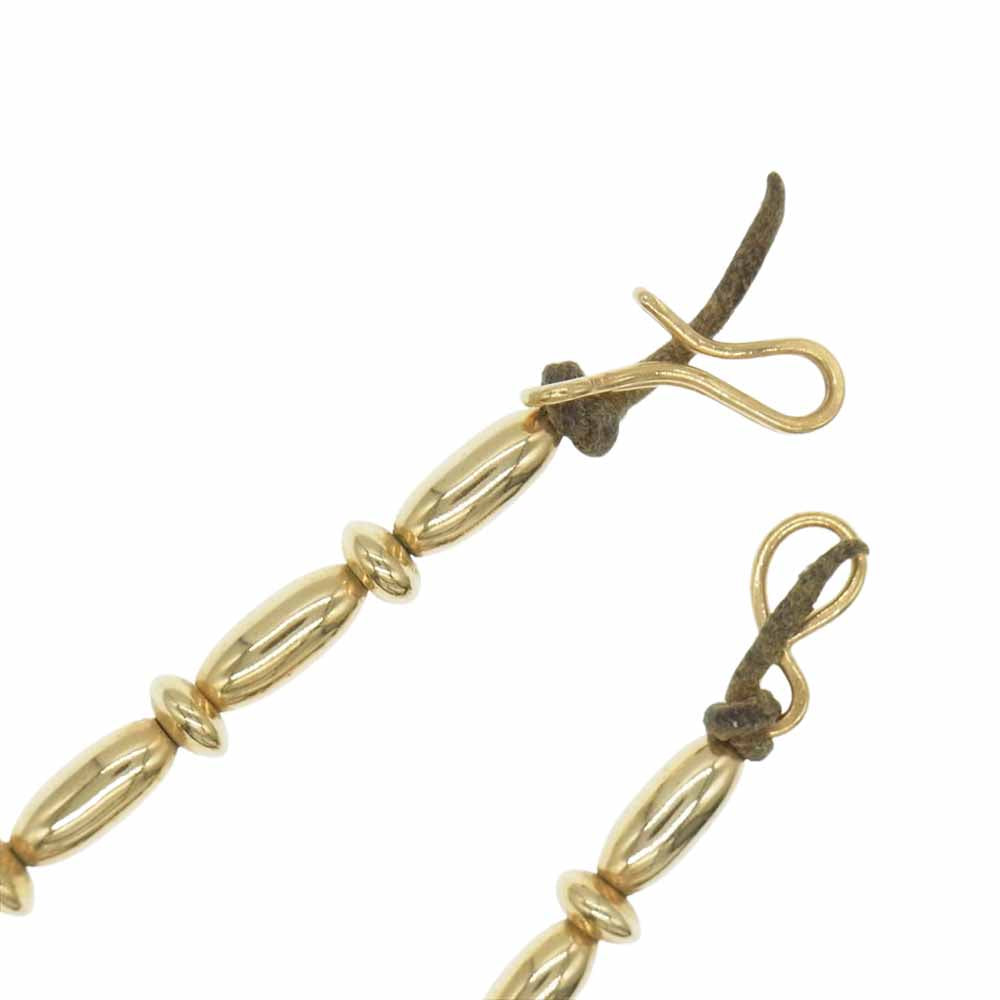 ビンゴブラザーズ K14GF ビーズネックレス シルバーフック ゴールド系【中古】