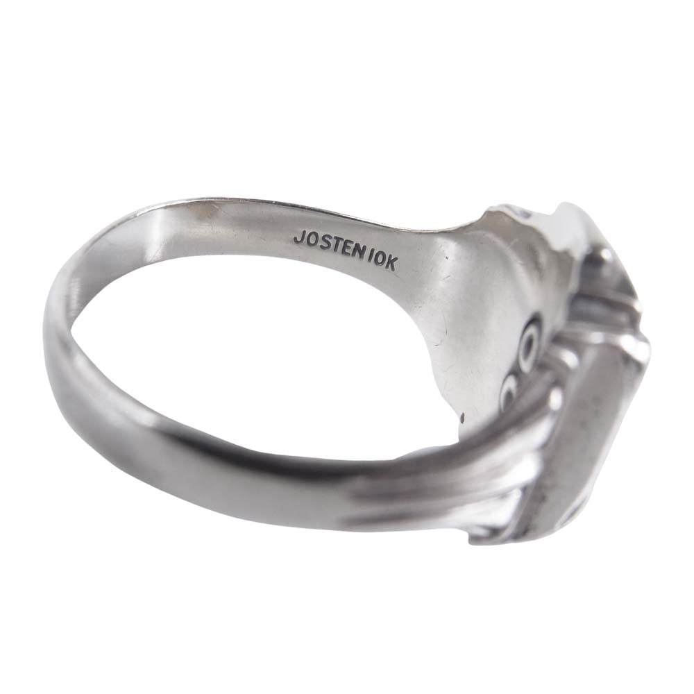 ヴィンテージ k10 JOSTENS ジャスティン社製 RAWLINS HIGH SCHOOL カレッジ リング ゴールド系 16号程度【中古】