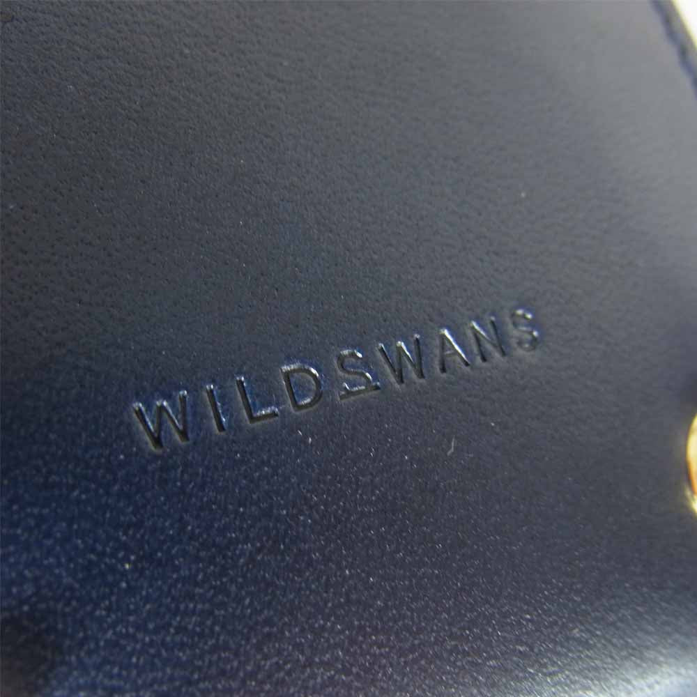 WILDSWANS ワイルドスワンズ イングリッシュ ブライドル レザー コイン ケース ネイビー系【中古】