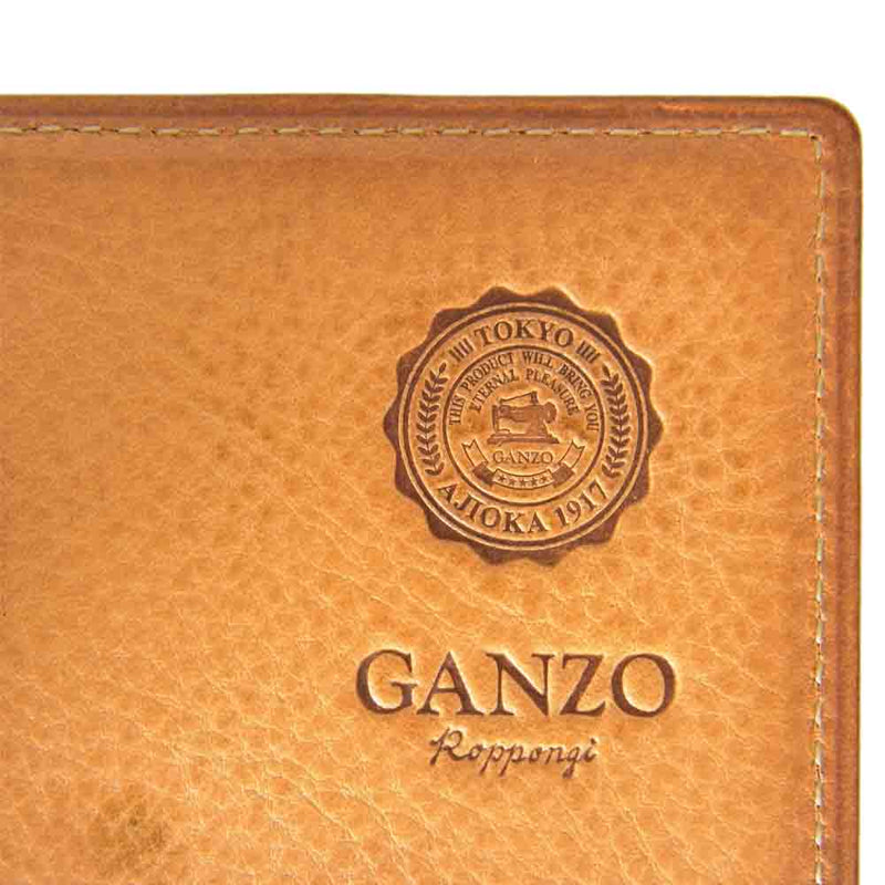 GANZO ガンゾ 限定モデル シェルコードバン グリーン 二つ折り ウォレット グリーン系【中古】