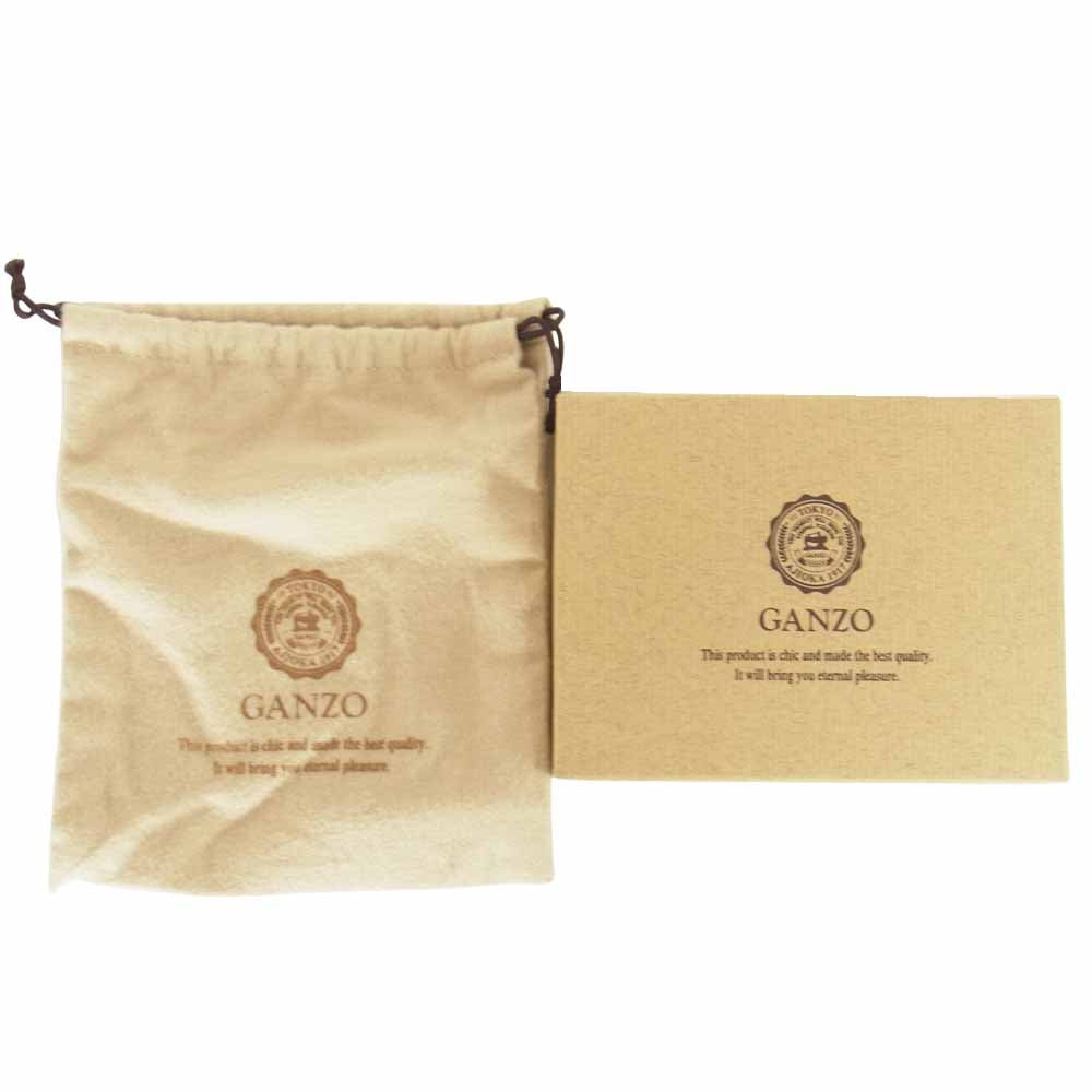 GANZO ガンゾ 限定モデル シェルコードバン グリーン 二つ折り ウォレット グリーン系【中古】