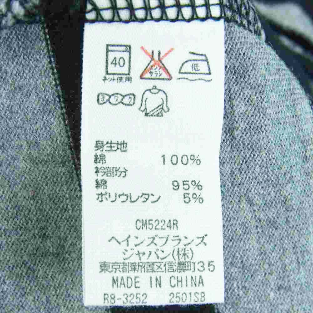 POLO RALPH LAUREN ポロ・ラルフローレン ボーダー 半袖 Tシャツ コットン 中国製 ブラック系 グレー系 LL【中古】