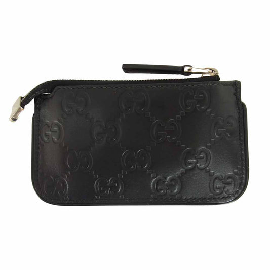 GUCCI グッチ 233183 520981 シマ コイン ケース 財布 ブラック系【中古】