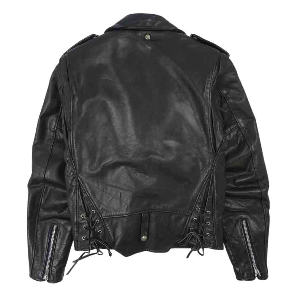 schott ショット 125 ライナー付属 レザー ライダース ジャケット ブラック系 34【中古】