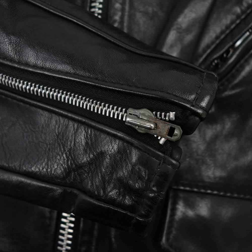schott ショット 125 ライナー付属 レザー ライダース ジャケット ブラック系 34【中古】