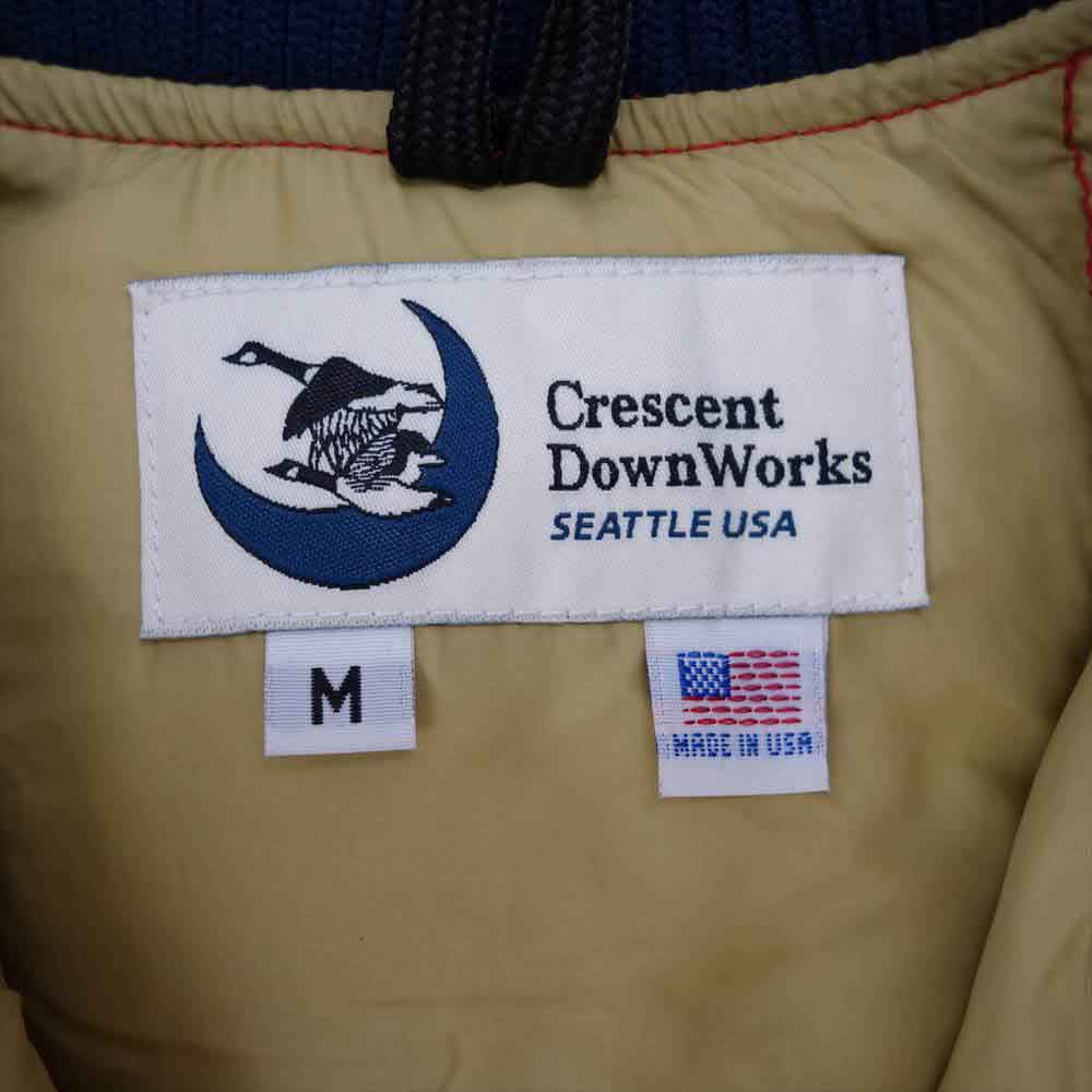 Crescent Down Works クレセントダウンワークス USA製 リブ ダウン ベスト レッド系 M【中古】