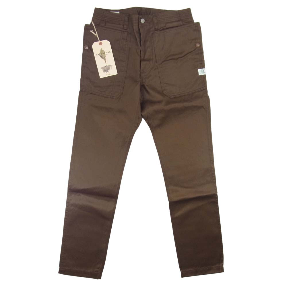 SASAFRAS ササフラス SF-191492 FALL LEAF SPRAYER PANTS ブラウン系 S【新古品】【未使用】【中古】