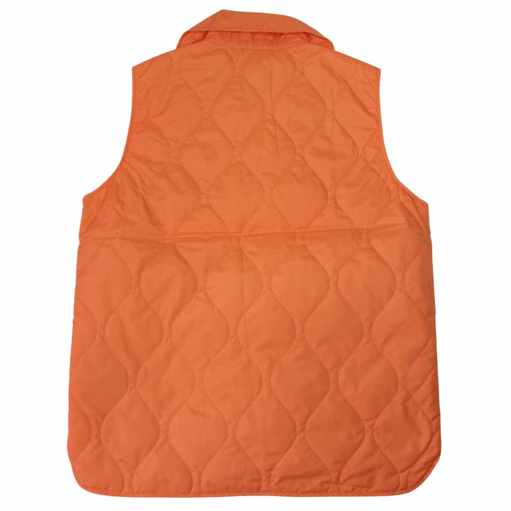 SASAFRAS ササフラス SF-161149 CRAZY GARDENER TUBE VEST NYLON QUILT クレイジー ガーデナー チューブ キルト 中綿 オレンジ系 L【新古品】【未使用】【中古】