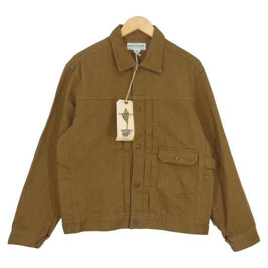 SASAFRAS ササフラス SF-201679(River) Gardener jacket Karesey ガーデナー ブラウン系 M【新古品】【未使用】【中古】