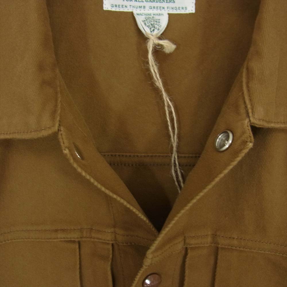 SASAFRAS ササフラス SF-201679(River) Gardener jacket Karesey ガーデナー ブラウン系 M【新古品】【未使用】【中古】
