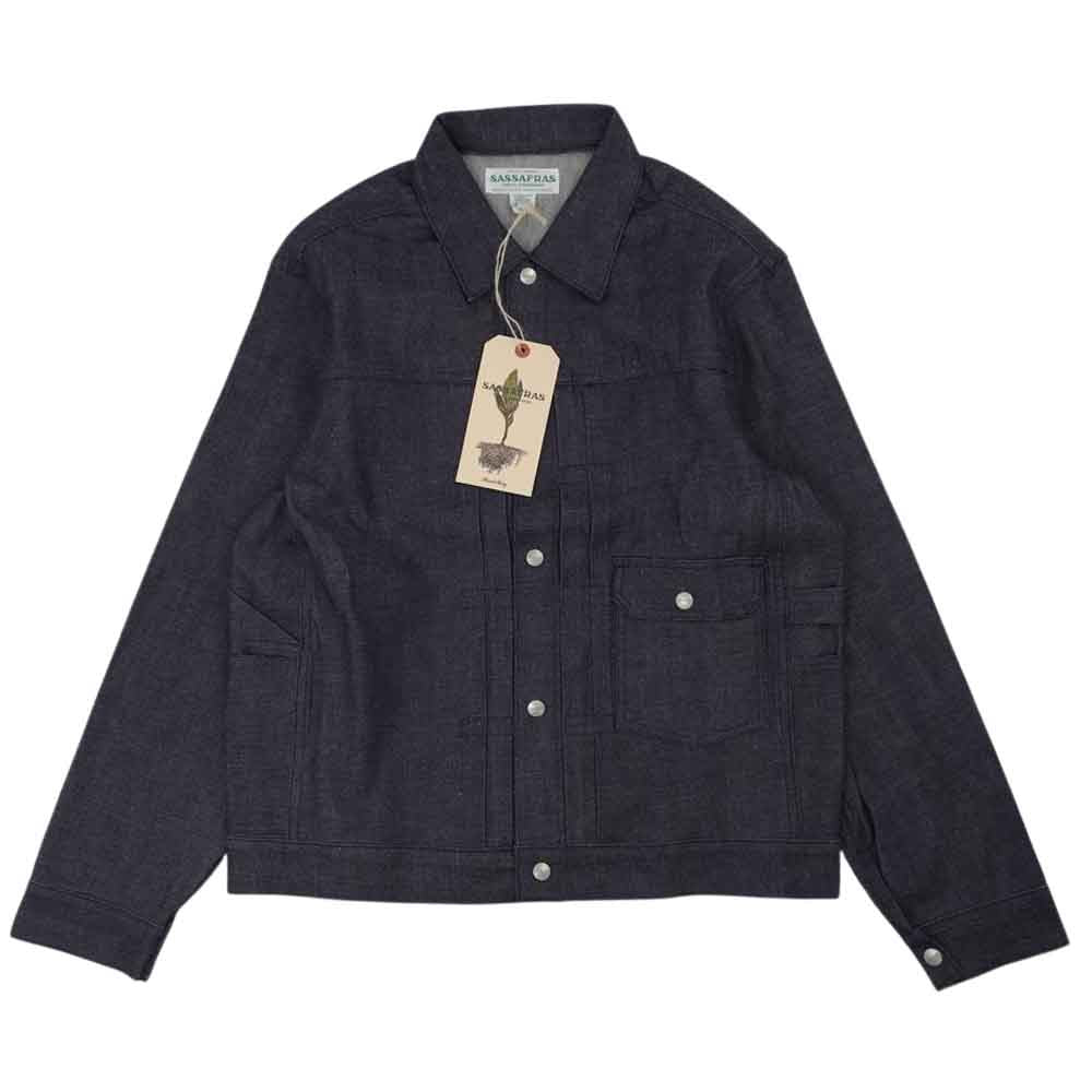 SASAFRAS ササフラス SF-211751 Gardener jacket 12oz denim ガーデナー デニム インディゴブルー系 L【新古品】【未使用】【中古】