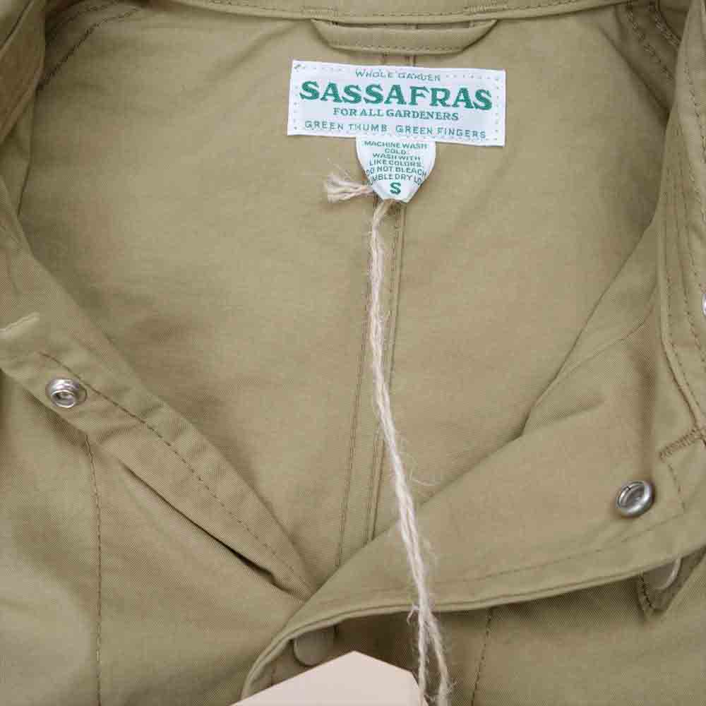 SASAFRAS ササフラス SF-211745 ALL LEAF COAT NYLON OXFORD フォールリーフ コート ナイロン オックスフォード ベージュ系 S【新古品】【未使用】【中古】