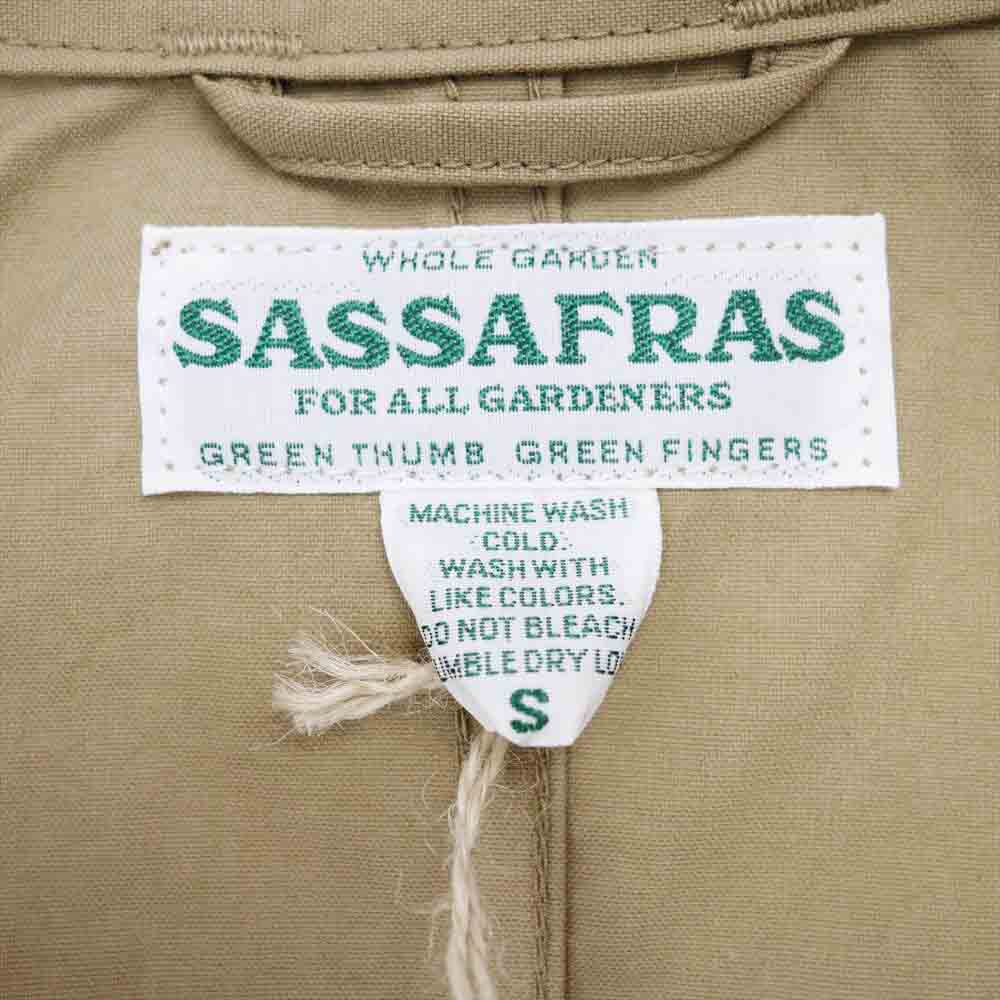SASAFRAS ササフラス SF-211745 ALL LEAF COAT NYLON OXFORD フォールリーフ コート ナイロン オックスフォード ベージュ系 S【新古品】【未使用】【中古】