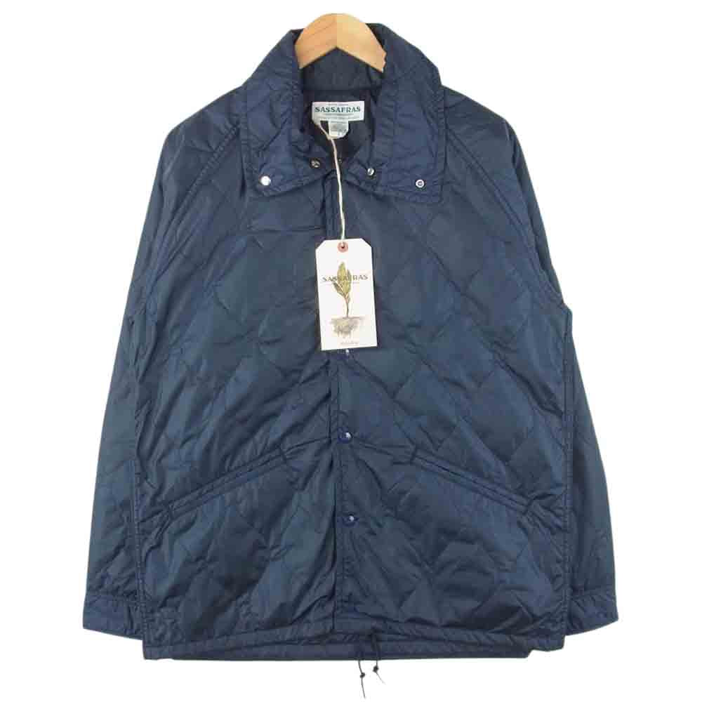 SASAFRAS ササフラス SF-201608 Northerly Tube Breaker Nylon Quilt ノーザリー チューブ ブレーカー キルト ネイビー系 L【新古品】【未使用】【中古】