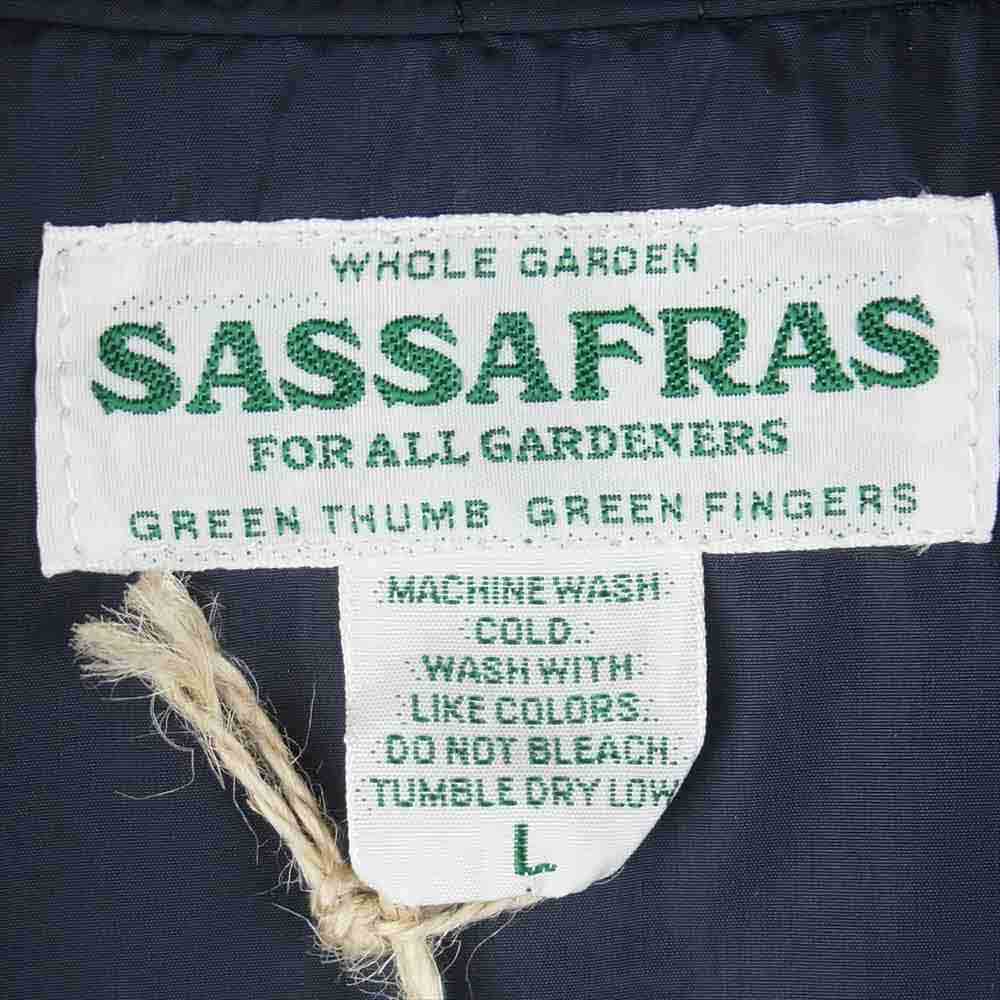 SASAFRAS ササフラス SF-201608 Northerly Tube Breaker Nylon Quilt ノーザリー チューブ ブレーカー キルト ネイビー系 L【新古品】【未使用】【中古】