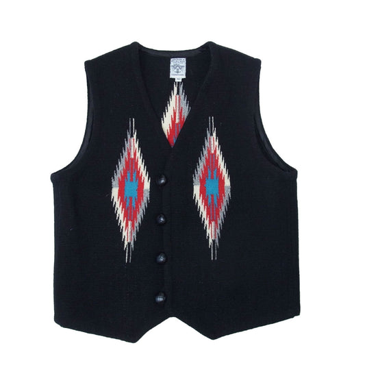 ORTEGA オルテガ USA製 CHIMAYO VEST BLACK チマヨベスト ブラック系 40【美品】【中古】