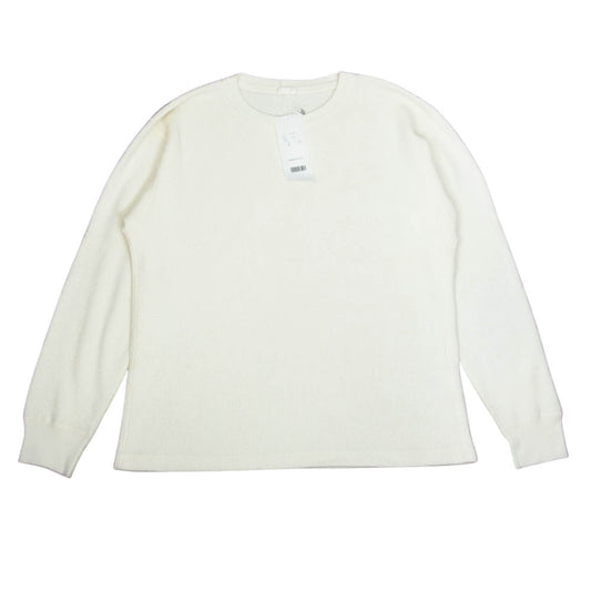 COMOLI コモリ 20AW S03-05014 ワッフル クルーネック L/S Tシャツ ホワイト系 2【極上美品】【中古】