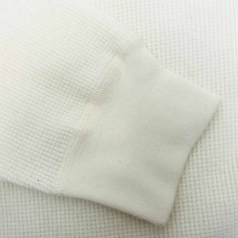 COMOLI コモリ 20AW S03-05014 ワッフル クルーネック L/S Tシャツ ホワイト系 2【極上美品】【中古】