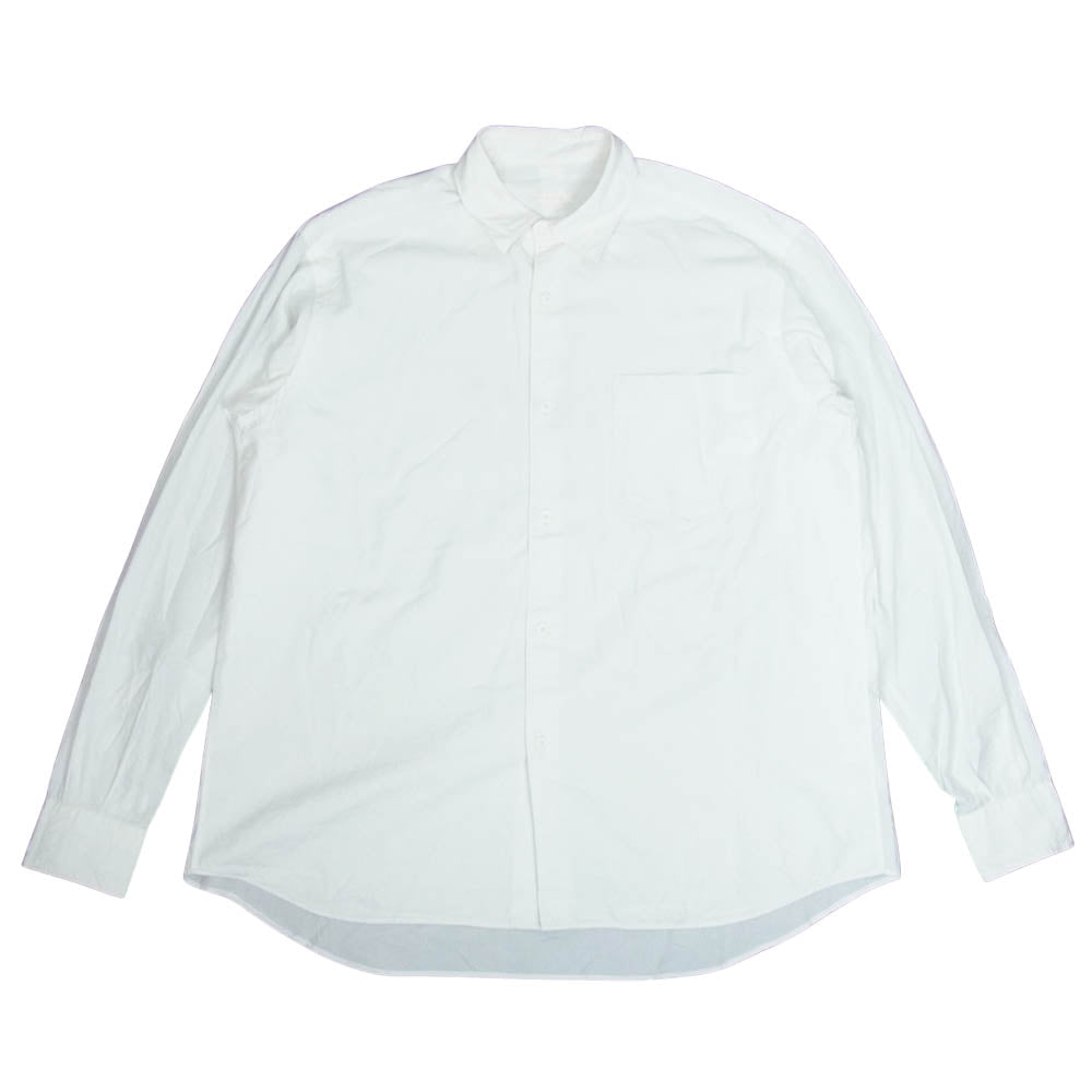 COMOLI コモリ 18AW N03-02001 Wフロント コモリシャツ 長袖 シャツ ホワイト系 1【中古】