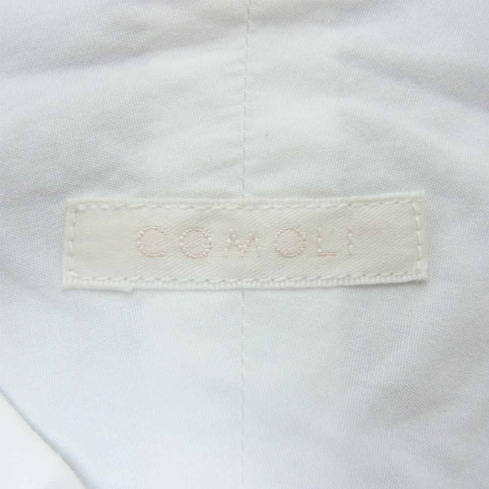 COMOLI コモリ 18AW N03-02001 Wフロント コモリシャツ 長袖 シャツ ホワイト系 1【中古】