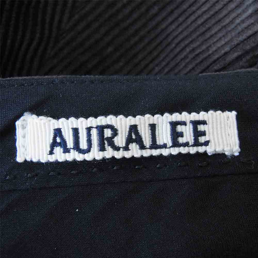 AURALEE オーラリー 18AW A8AP02FN ウォッシュド コーデュロイ テーパード スラックス パンツ ダークブラウン系 3【美品】【中古】
