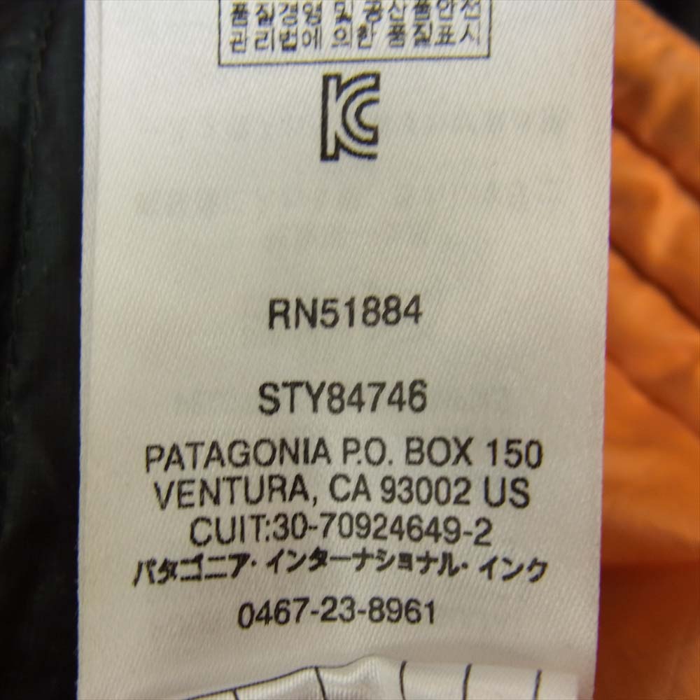 patagonia パタゴニア STY84746 Down Shirt ロゴ ダウンシャツ ジャケット ブラック系 S【中古】