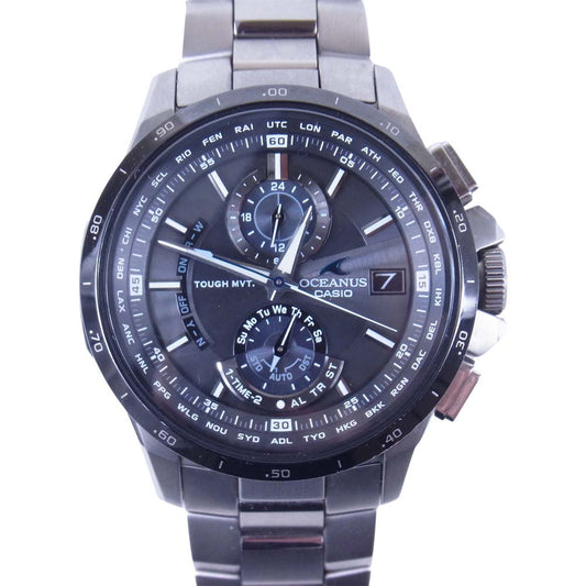 CASIO カシオ OCＷ-T1010 OCEANUS オシアナス ソーラー ウォッチ 腕時計 シルバー系【中古】
