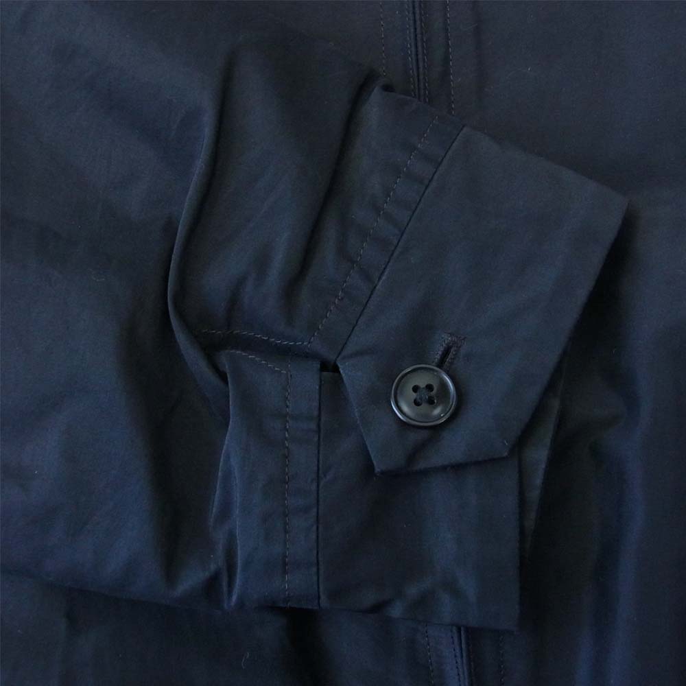 COMOLI コモリ 19SS P01-01005 コットン シルク スウィングトップ シャツ ジャケット ブラック系 3【中古】