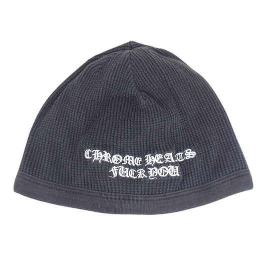 CHROME HEARTS クロムハーツ（原本無） コットン サーマル ビーニー キャップ グレー系【中古】