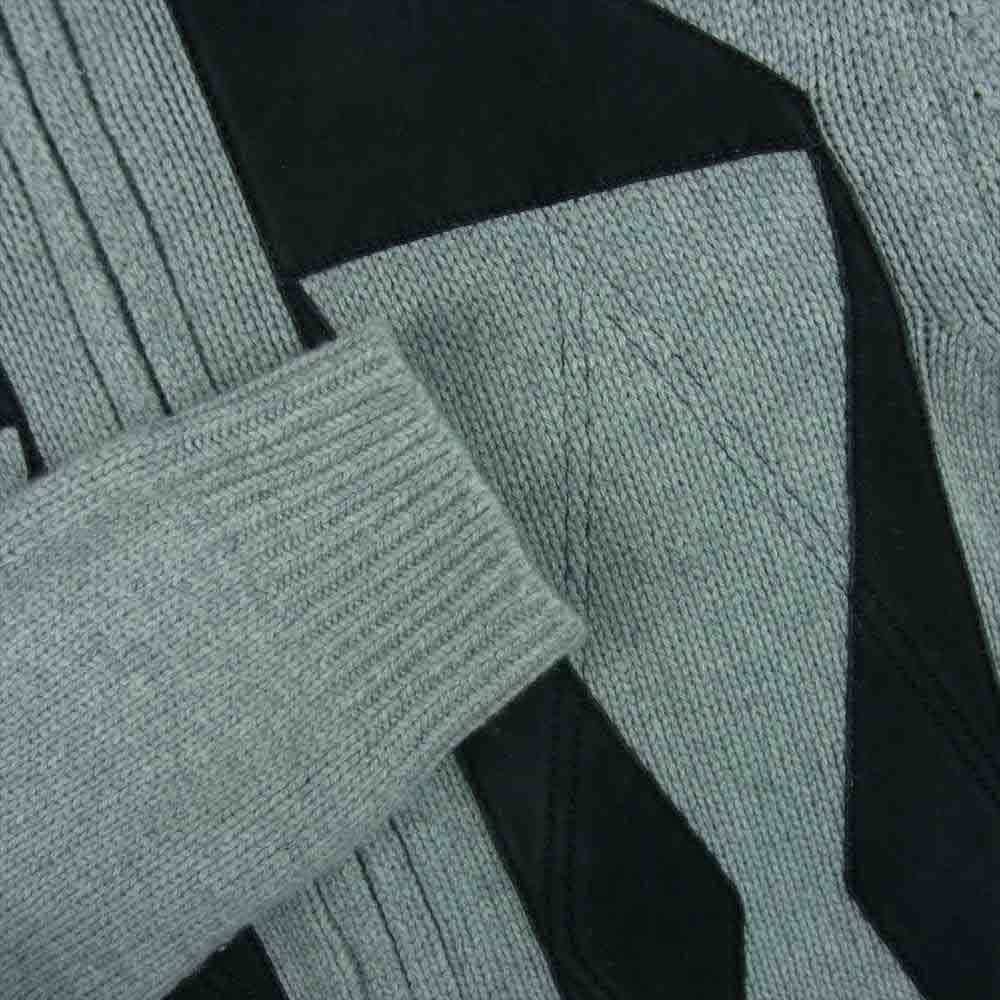 Lucien Pellat-Finet ルシアンペラフィネ カシミヤ100％ バックスカル ドライバーズニット グレー系 M【中古】