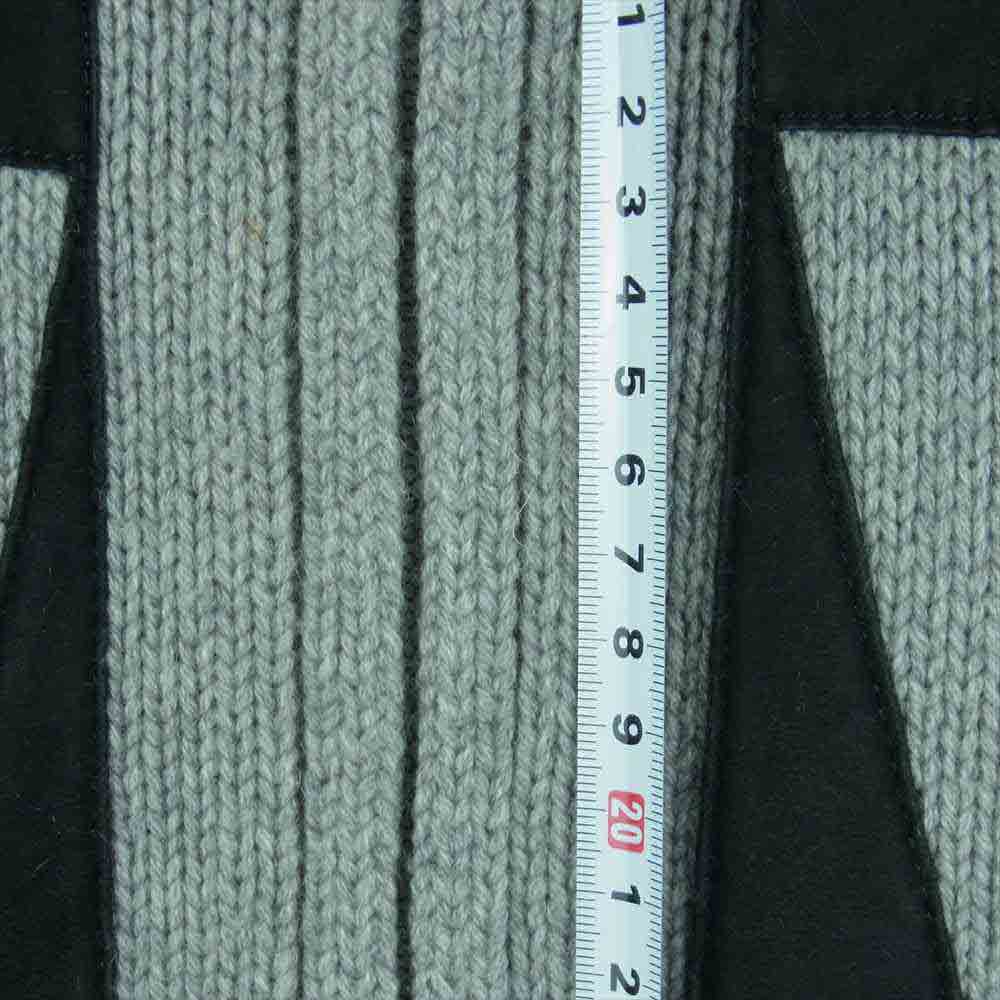 Lucien Pellat-Finet ルシアンペラフィネ カシミヤ100％ バックスカル ドライバーズニット グレー系 M【中古】