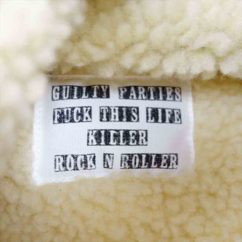 WACKO MARIA ワコマリア 背面GUILTY PARTIES刺繍 デニム ボア ジャケット インディゴブルー系 S【中古】