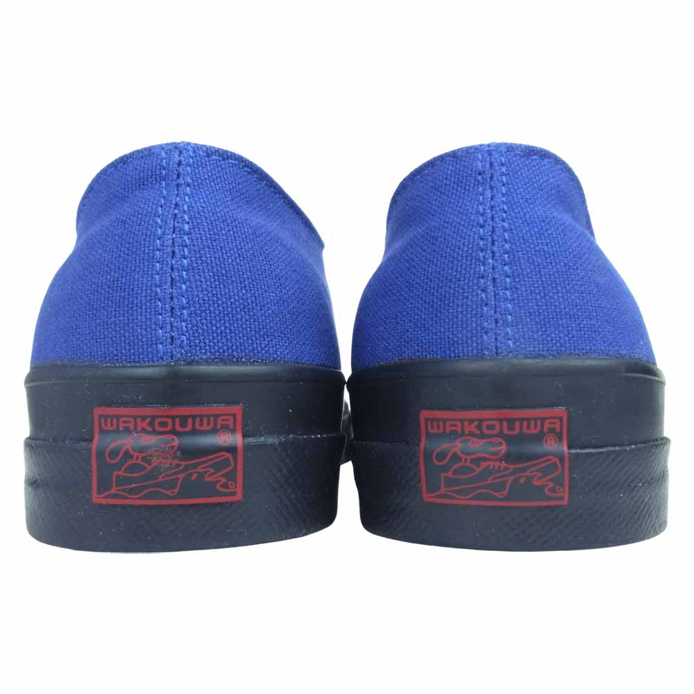 ANATOMICA アナトミカ 540-501-0103 WAKOUWA ワクワ DECK SHOES LOW デッキ シューズ ローカット ブルー系 25.5cm【極上美品】【中古】