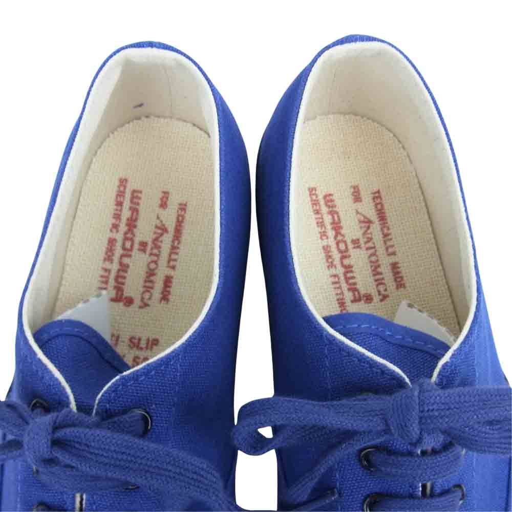 ANATOMICA アナトミカ 540-501-0103 WAKOUWA ワクワ DECK SHOES LOW デッキ シューズ ローカット ブルー系 25.5cm【極上美品】【中古】