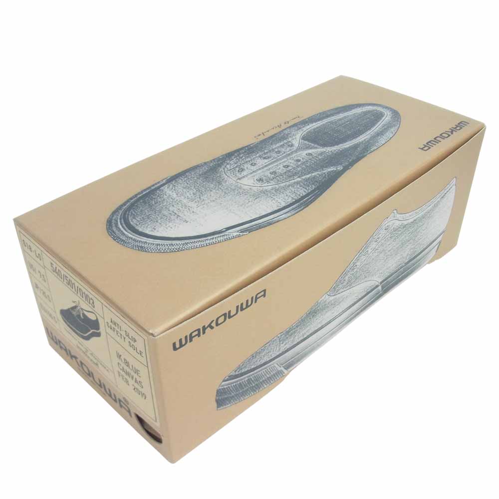 ANATOMICA アナトミカ 540-501-0103 WAKOUWA ワクワ DECK SHOES LOW デッキ シューズ ローカット ブルー系 25.5cm【極上美品】【中古】
