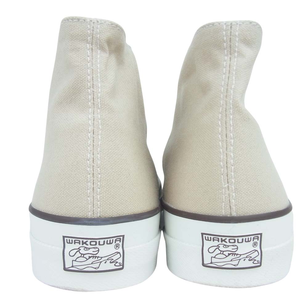 ANATOMICA アナトミカ 540-100-300 WAKOUWA ワクワ DECK SHOES HI デッキ シューズ ハイカット ベージュ系 26cm【極上美品】【中古】