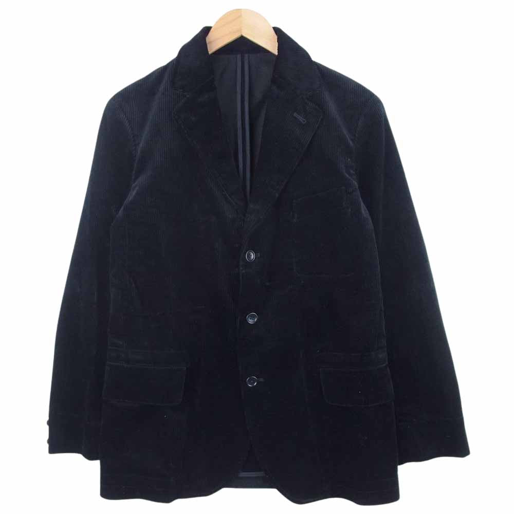 ANATOMICA アナトミカ HOBEREAU ENGLISH CORDUROY コーデュロイ テーラード ジャケット ブラック系 48【美品】【中古】