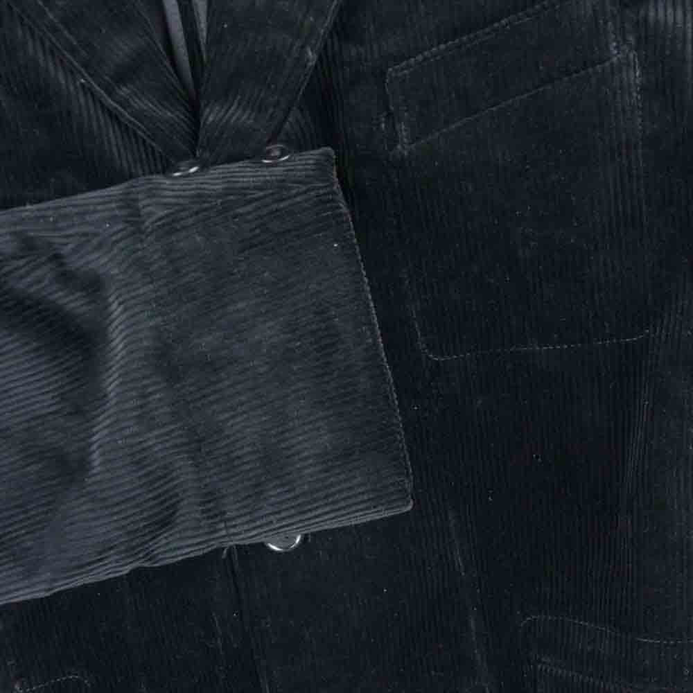 ANATOMICA アナトミカ HOBEREAU ENGLISH CORDUROY コーデュロイ テーラード ジャケット ブラック系 48【美品】【中古】