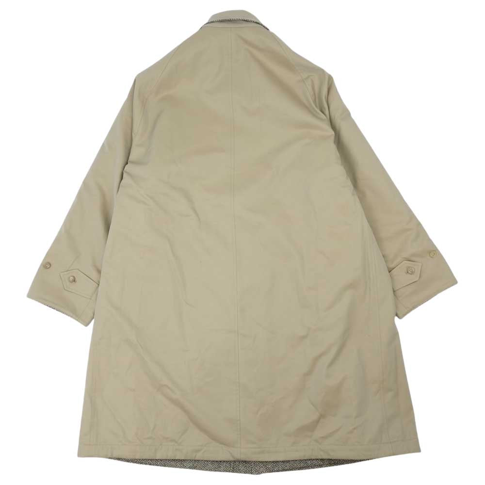 ANATOMICA アナトミカ 530-562-01 SINGLE RAGLAN II 高密度コットンギャバジン ウール リバーシブル シングルラグラン コート ミックスツイード ベージュ系 50【新古品】【未使用】【中古】