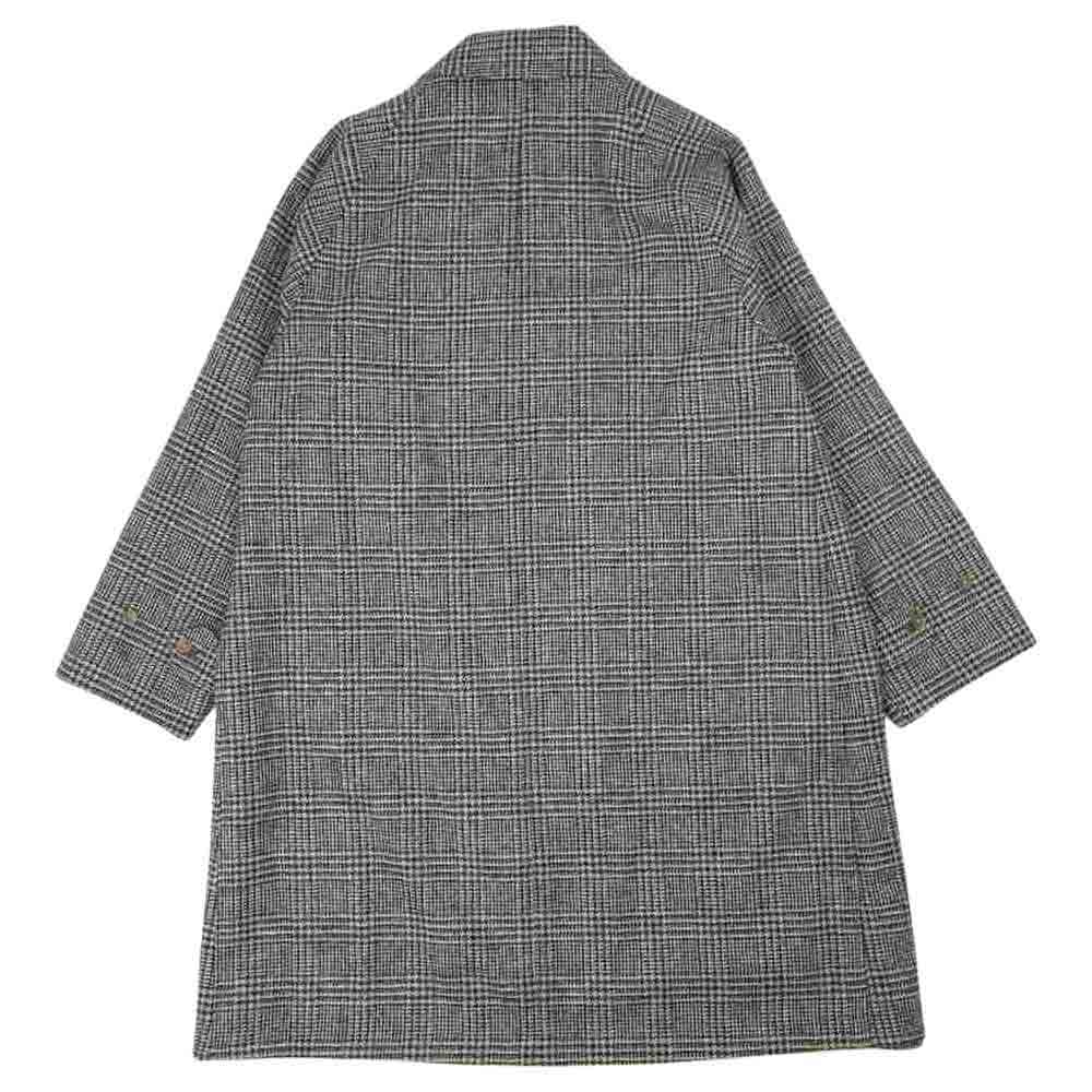 ANATOMICA アナトミカ 530-562-01 SINGLE RAGLAN II 高密度コットンギャバジン ウール リバーシブル シングル ラグラン コート 千鳥格子 ブラウン系 ベージュ系 46【新古品】【未使用】【中古】