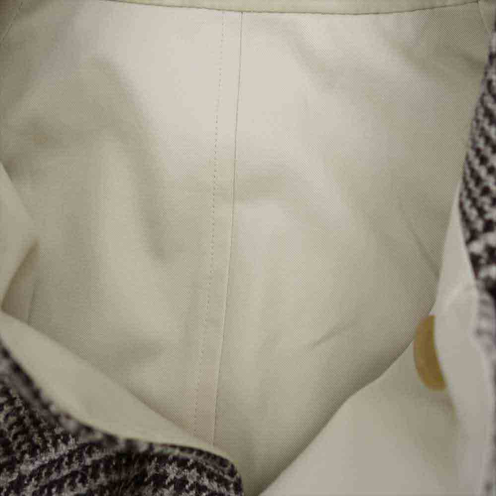 ANATOMICA アナトミカ 530-562-01 SINGLE RAGLAN II 高密度コットンギャバジン ウール リバーシブル シングル ラグラン コート 千鳥格子 ブラウン系 ベージュ系 46【新古品】【未使用】【中古】