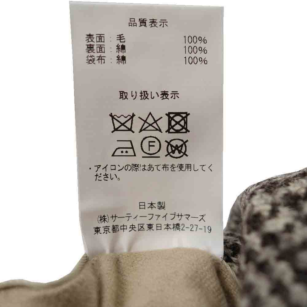 ANATOMICA アナトミカ 530-562-01 SINGLE RAGLAN II 高密度コットンギャバジン ウール リバーシブル シングル ラグラン コート 千鳥格子 ブラウン系 ベージュ系 46【新古品】【未使用】【中古】