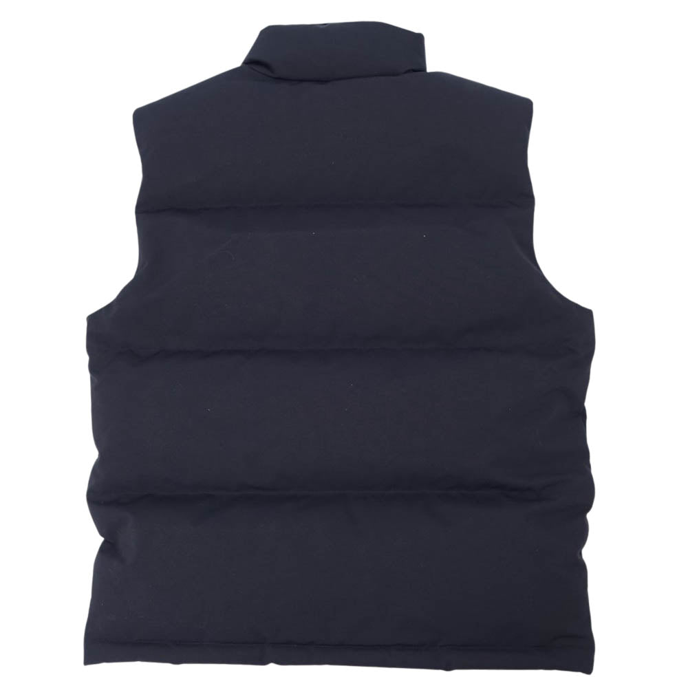 GUCCI グッチ 20AW 649244 XKRXK THE NORTH FACE ノースフェイス 国内正規品 ロゴ ナイロン ダウンベスト ネイビー系 S【美品】【中古】