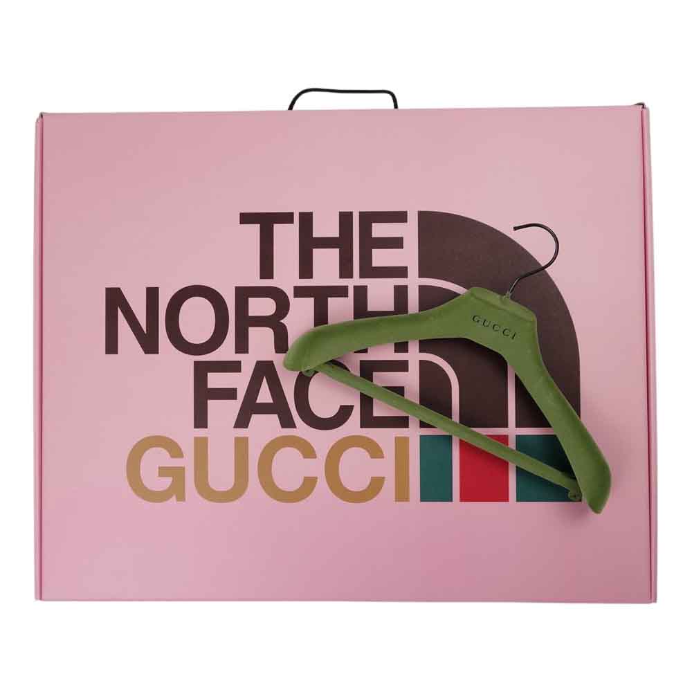 GUCCI グッチ 20AW 649244 XKRXK THE NORTH FACE ノースフェイス 国内正規品 ロゴ ナイロン ダウンベスト ネイビー系 S【美品】【中古】