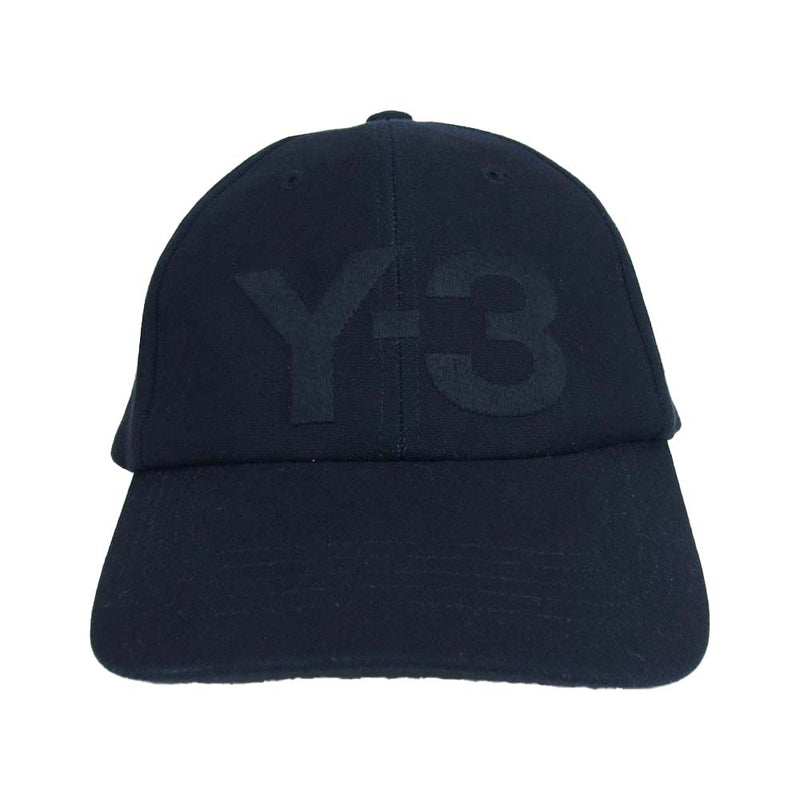 Yohji Yamamoto ヨウジヤマモト Y-3 ワイスリー FQ6974 LOGO CAP ベースボール ロゴ キャップ ブラック系 58㎝【中古】