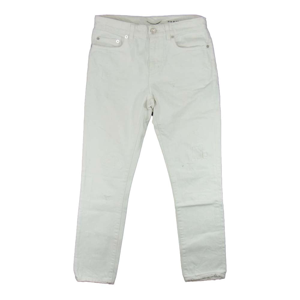SAINT LAURENT サンローラン 16SS 415452 エディ期  D10 M／SK-MW リペア加工 ホワイト デニム パンツ ホワイト系 28【中古】
