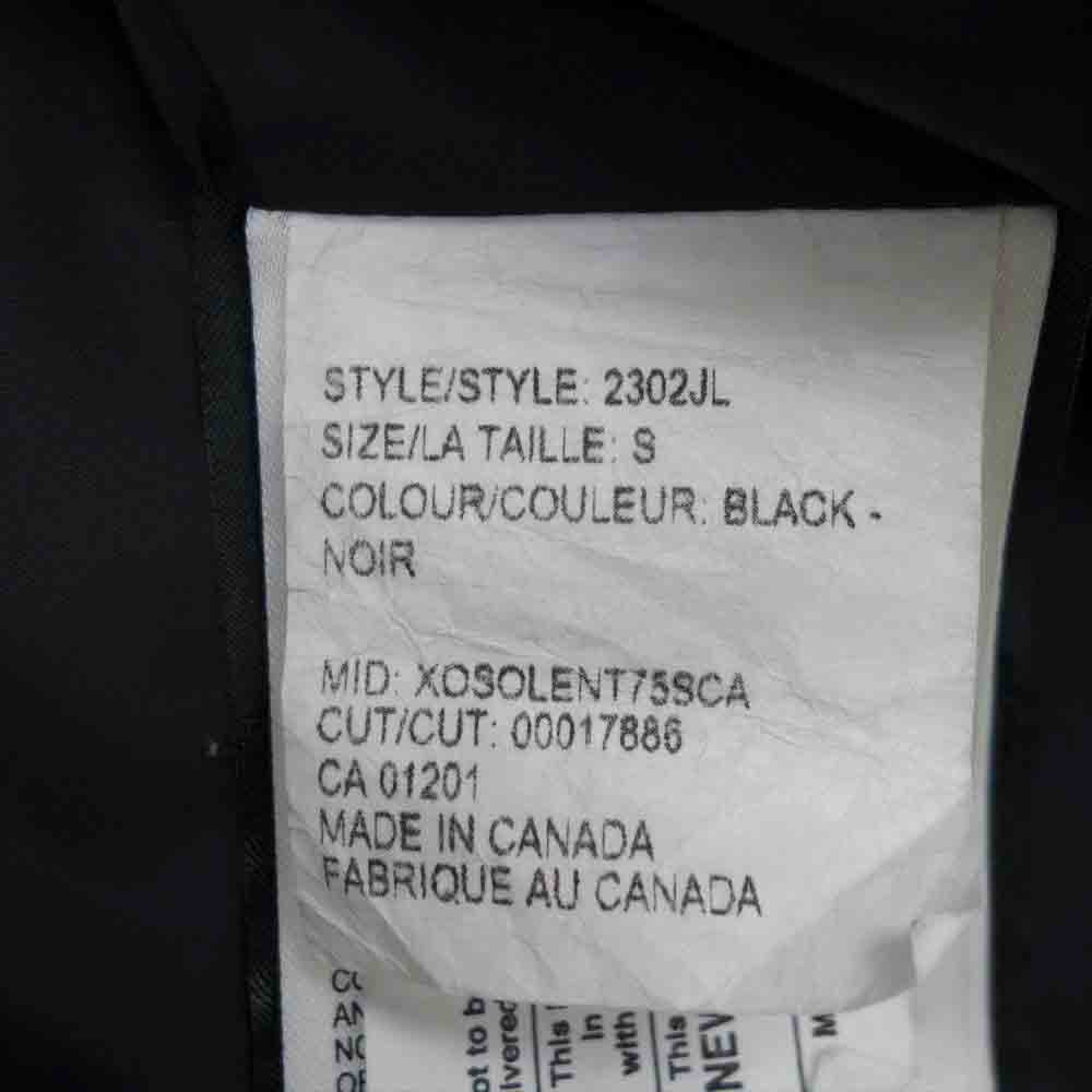 CANADA GOOSE カナダグース 2302JL 国内正規品 MACKENZIE PARKA マッケンジー ロング ダウン ジャケット ブラック系 S【中古】