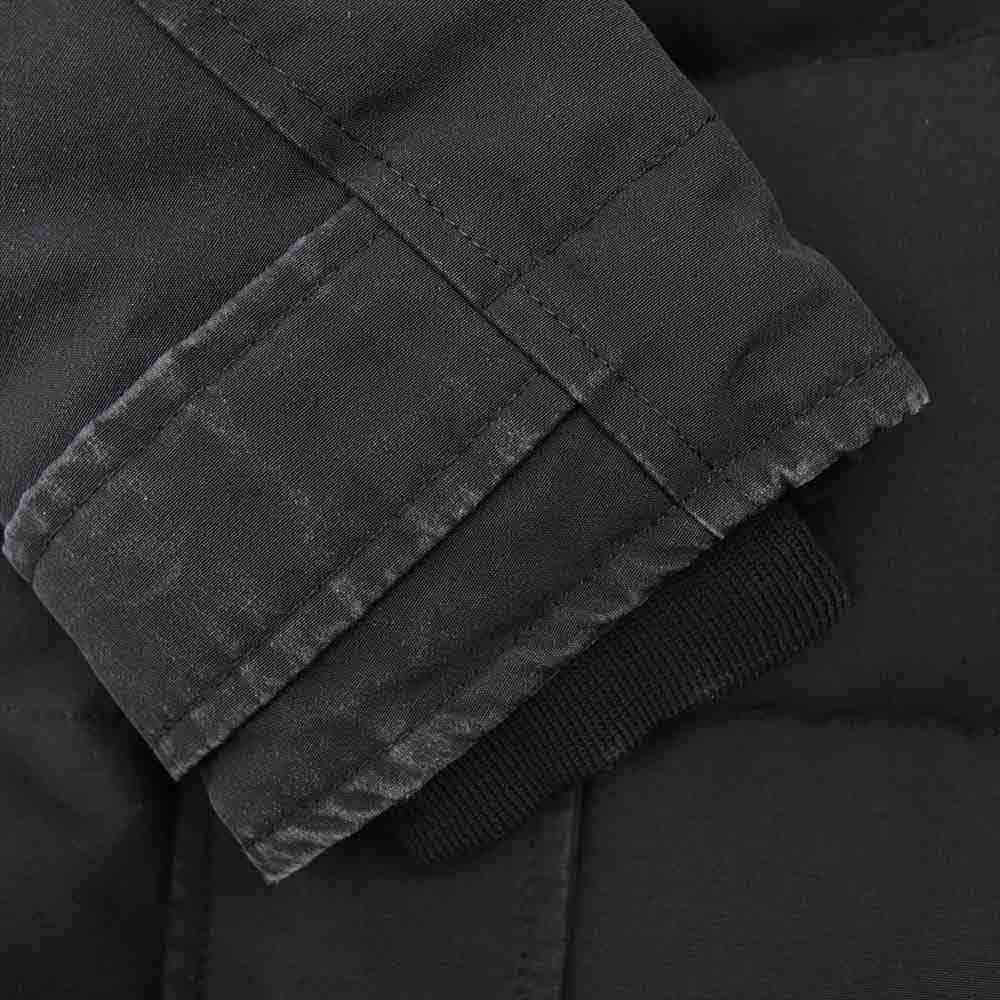 CANADA GOOSE カナダグース 2302JL 国内正規品 MACKENZIE PARKA マッケンジー ロング ダウン ジャケット ブラック系 S【中古】