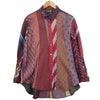 ISAMUKATAYAMA BACKLASH イサムカタヤマバックラッシュ RE1612-75 USED TIE シャツ シルクネクタイ リメイクライン シャツ マルチカラー系 M【美品】【中古】