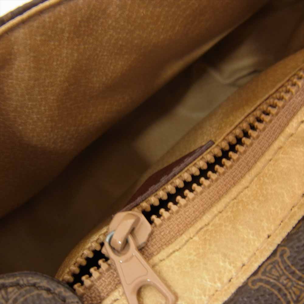 CELINE セリーヌ マカダム ミニショルダー ブラウン系【中古】
